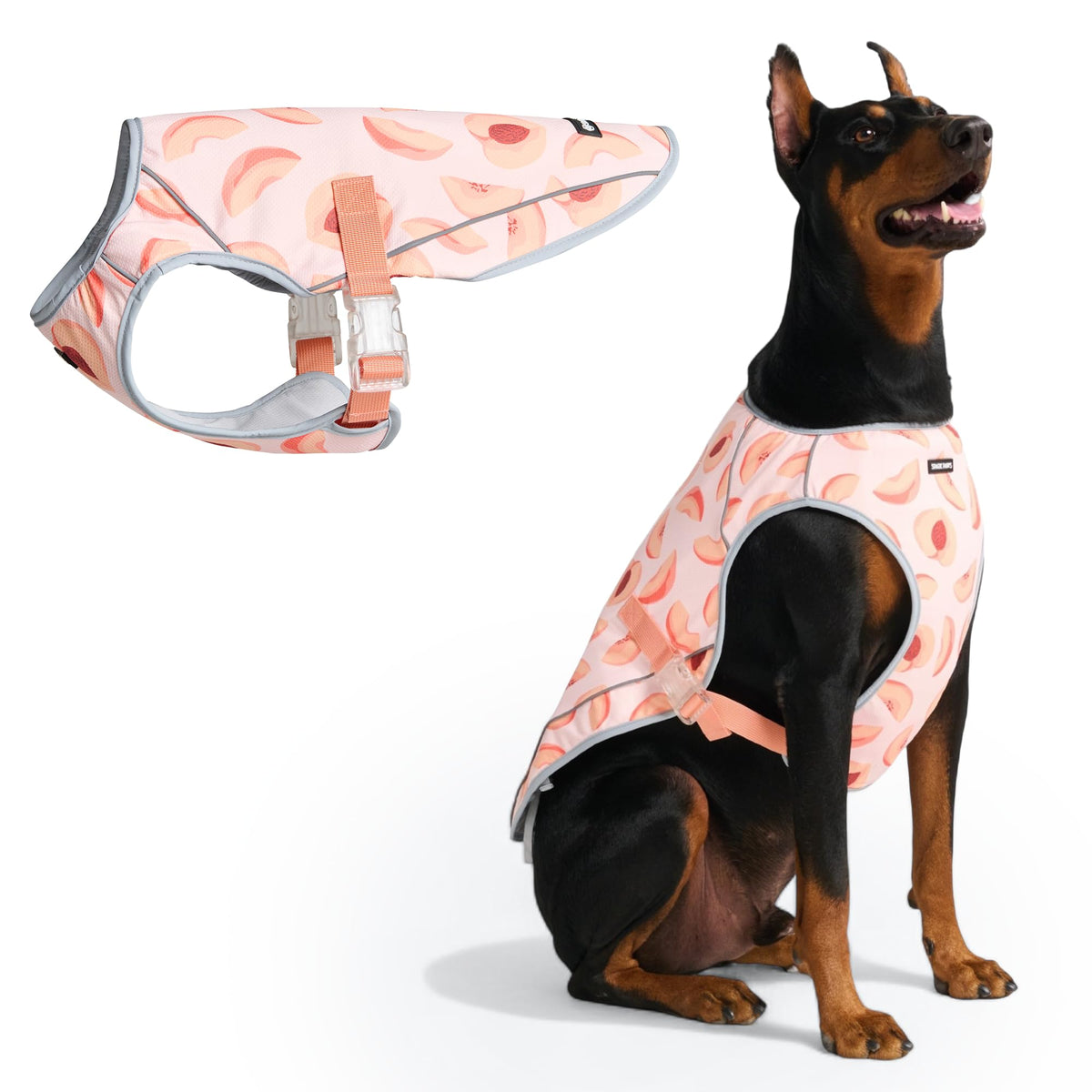 Spark Paws Dog Cooling Vest - SPF 50 UV Sun Protection - Summer Heat Relief Gear for Dogs, Lightweight, Evaporative Cooling - Dog Anxiety Relief Vest During Hot Days - Snowcone, XL