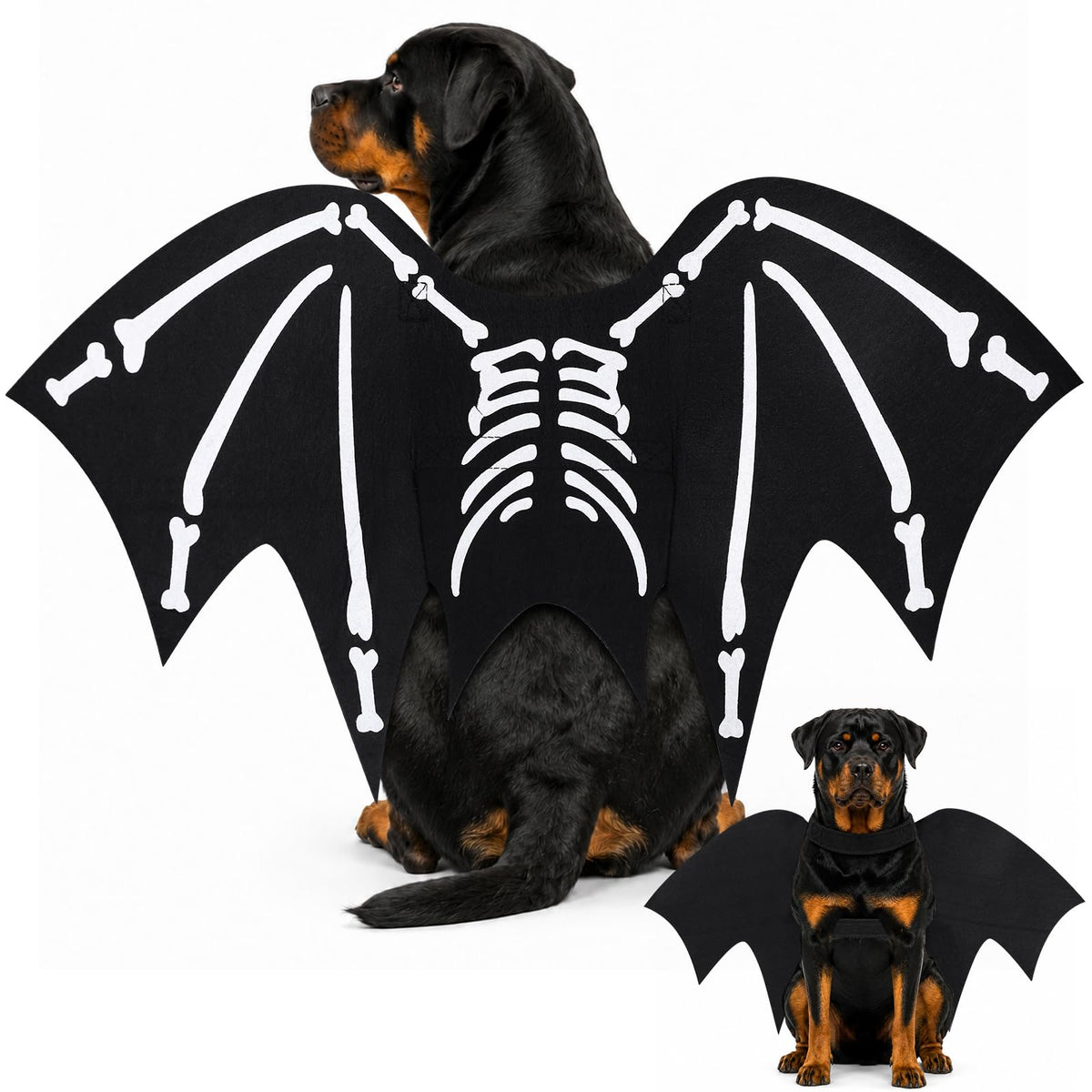 Halloween Ghost Dog Costume Glow Eyes Breathable Outfit for Medium Dogs
