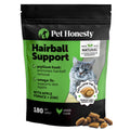 Cat Hairball Remedy Treats - Dual Texture Crunchy Creamy Hairball Treatment for Cats, Furball Relief Control Supplement with Fiber, Fish Oil for Indoor Cats Skin Coat Digestion (30-Day Supply)