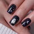 CurvLife Short Square Halloween Glow-in-the-Dark Press On Nails