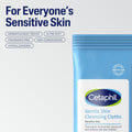 Cetaphil Cleansing Face & Body Wipes, Fragrance Free, 50ct, 2-Pack | Twin Pack, Hypoallergenic, Fragrance Free, Dry & Sensitive Skin, Flip-Top Closure, For Gym, Travel & Car Use