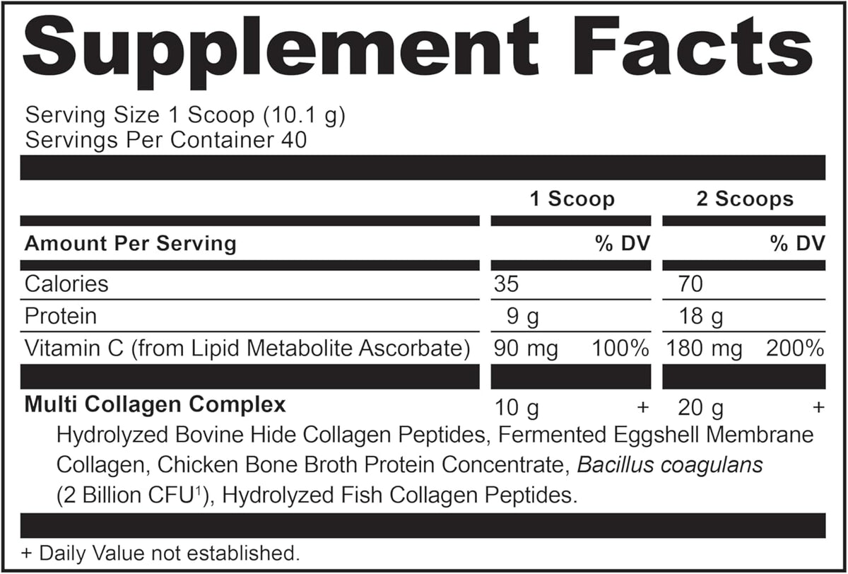Ancient Nutrition Collagen Peptides Powder, Multi Collagen Protein, Women & Men, Vitamin C, Probiotics, Hydrolyzed Collagen, Supports Skin, Joints, Gut Health, Unflavored (40 Servings)