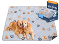 WanpeeGoo Washable Pee Pads for Dogs, Waterproof, 18 x 24 in, 4 Pack, Gray | Super Absorbent, Waterproof and Non-Slip; Washable, Reusable Dog Pads for Crates, Playpens, Floors, Furniture and Travel