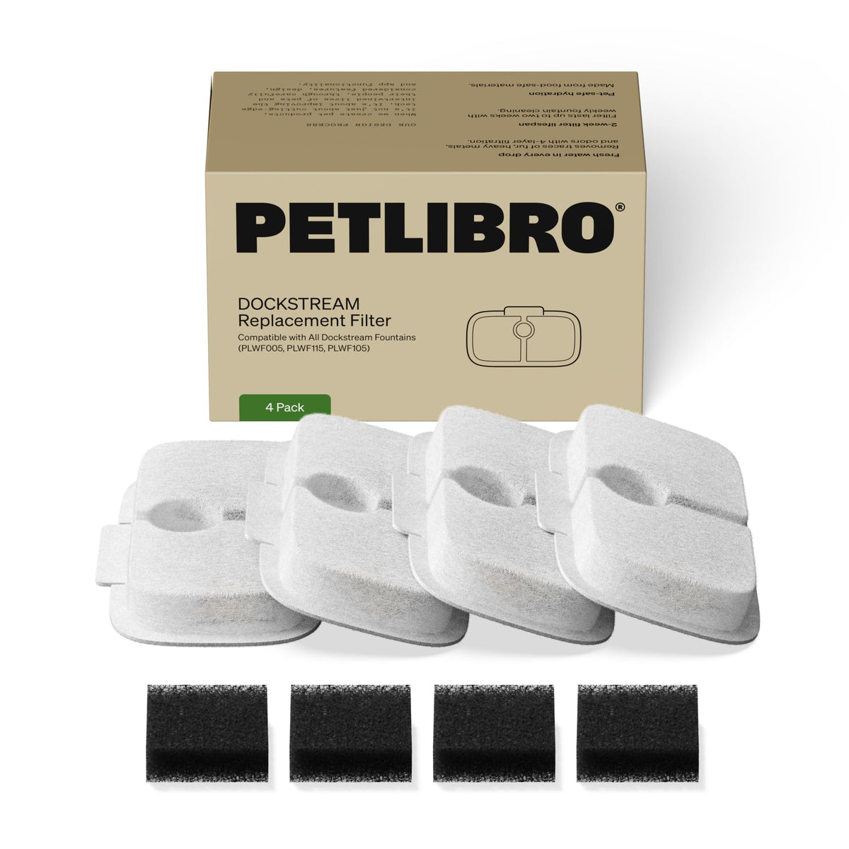 PETLIBRO Cat Water Fountain Stainless Steel Tray, App Monitoring Cat Fountain Indoor, 2.5L/84oz Dockstream Pet Water Fountain, Quite Cat Fountains for Drinking, 2.4G WiFi Cat Water Dispenser BPA-Free
