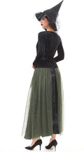 Funna Witch Costume for Women Halloween Dress up Cosplay with Hat