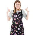 Dog Grooming Waterproof Apron with 2 Pockets, Cute Animals Puppy Dog Pets Apron