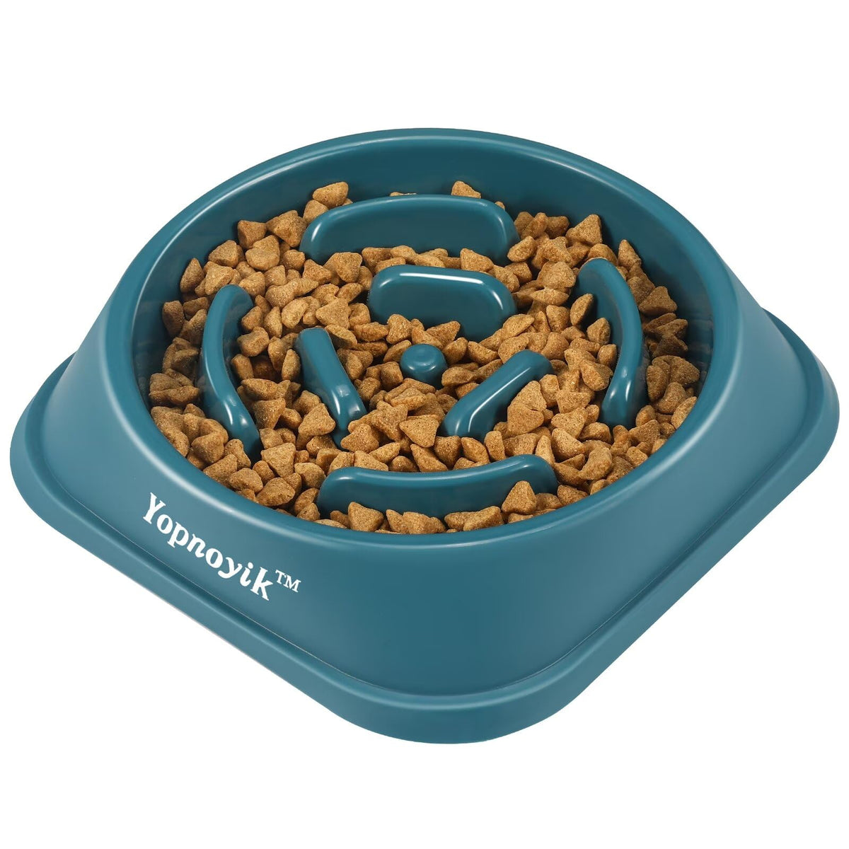 2 Pack Slow Feeder Dog Bowls for Healthy Eating, Non-Slip and Anti-Choking Design, Reduces Bloating & Overeating for Medium Dogs and Cats, Easy to Clean