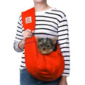 Tomkas Small Dog Sling Carrier - Classic Pocket & Classic Strap - Wrap Carrier - for 3-10 lbs Pets(Black)