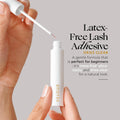 Velour Strong Eyelash Glue – Super Hold Vegan Lash Adhesive, Brush on Applicator – Premium, Latex-Free Individual Bond for Strip Eyelash Extensions, False Lashes (White)