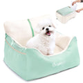 BurgeonNest Dog Car Seat for Small Dogs & Cats Under 25 lbs,Black