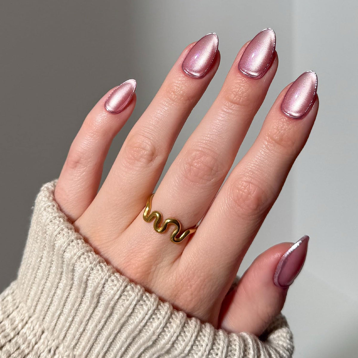 Glamnetic Press On Nails - Short Round, Glossy Fake Nails 30 Pc Full Kit | Neutral press on nails, 12 sizes. Everyday glue-on set. Waterproof, chip-resistant, up to 2 weeks wear