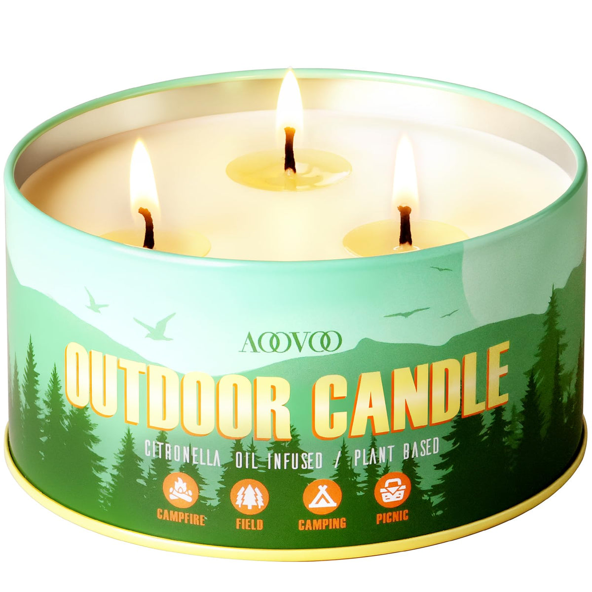 AOOVOO Pumpkin Spice Candle - 12oz Fall Candles for Home Scented Decor