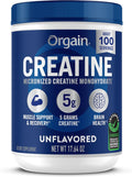 Orgain 5g Creatine Monohydrate Micronized Powder, Unflavored, 100 Servings