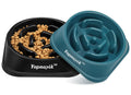 2 Pack Slow Feeder Dog Bowls for Healthy Eating, Non-Slip and Anti-Choking Design, Reduces Bloating & Overeating for Medium Dogs and Cats, Easy to Clean