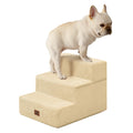 EHEYCIGA Dog Stairs for Bed 18" H, 4-Step Dog Steps for High Bed, Pet Steps for Small Dogs and Cats, Non-Slip Balanced Pet Ramp Indoor, Grey