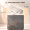 Automatic Cat Feeder, 4L/17 Cups Timed Dispenser for Cats & Dogs | Programmable 1-6 Meals & 1-12 Portions Daily, Anti-Jam Design, Dual Power Supply & Lock-Fresh Technology