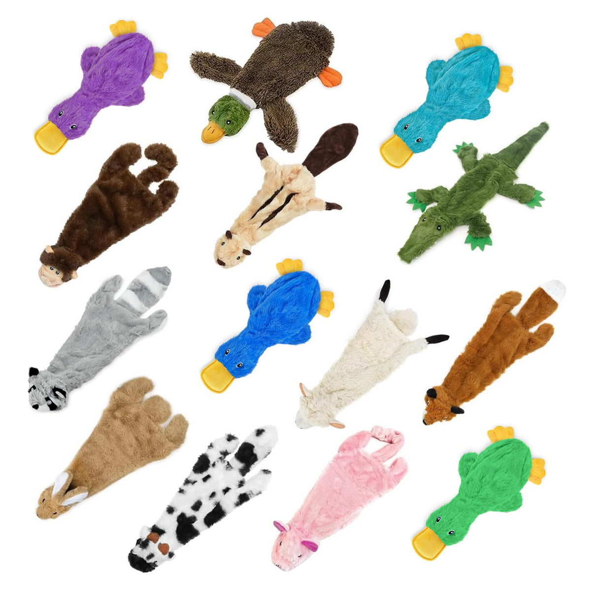 Best Pet Supplies Interactive Squeaky Dog Toy - Crinkle Chicken, Brown | Stuffing Free Body, Soft, Squeaks & Crinkles, No Mess, Perfect for Moderate Chewers, Toss and Fetch Play