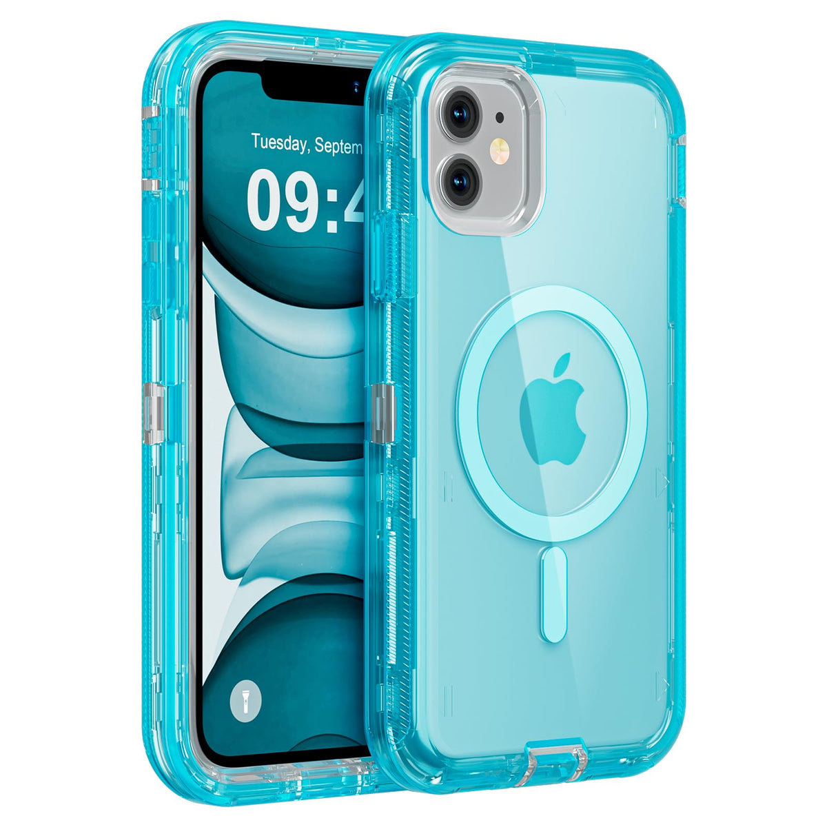 Follaroma Magnetic for iPhone 16 Plus Case, Heavy Duty Phone Cases, Clear