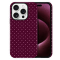 Polka Dot Pattern Phone Case for iPhone 13/14 6.1", Wine