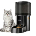 Automatic Cat Feeder, 4L/17 Cups Timed Dispenser for Cats & Dogs | Programmable 1-6 Meals & 1-12 Portions Daily, Anti-Jam Design, Dual Power Supply & Lock-Fresh Technology