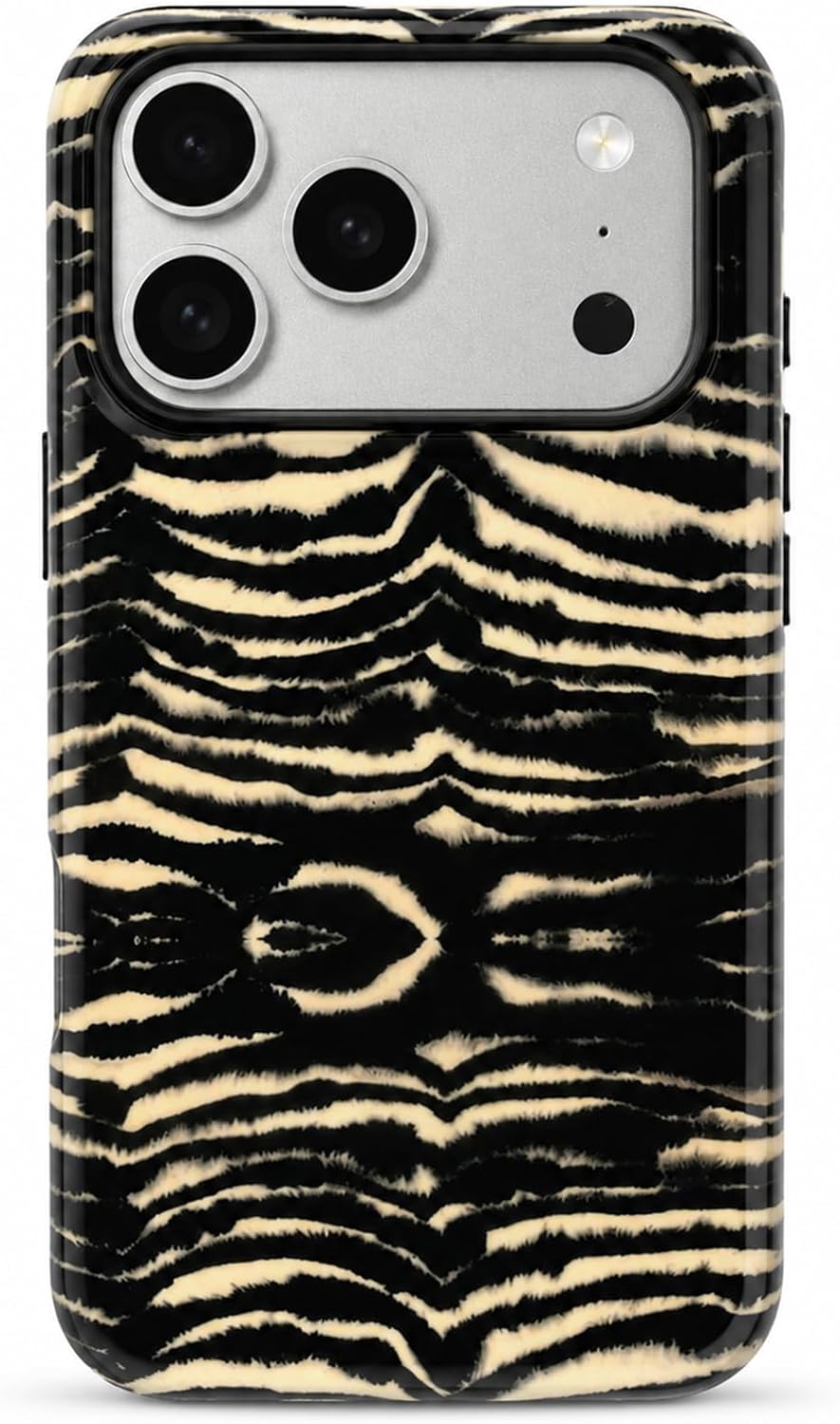 Compatible with iPhone 18 Pro Case,Animal Stylish Zebra Tiger Print Pattern Retro Phone Case Shockproof Double-Layer Drop-Resistant Protection,Zebra, for iPhone 18 Pro