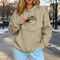 Pet Pouch Hoodie Cat Carrier Hoodies Dog Sweatshirts With Zipper Pockets