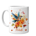 Hyturtle Fall Cat Maple Leaves Coffee Mug with Spoon Gifts on Birthday
