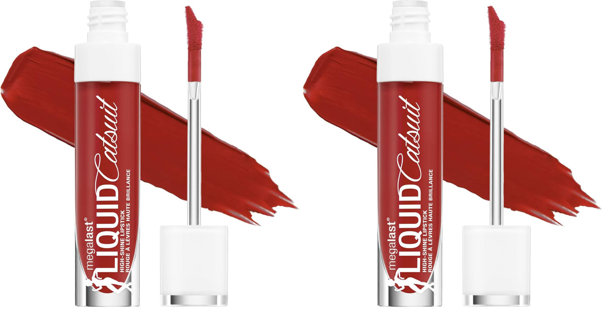 wet n wild Megalast Catsuit Matte Liquid Lipstick, Red Give Me Mocha | Lip Color Makeup | Moisturizing | Creamy | Smudge Proof