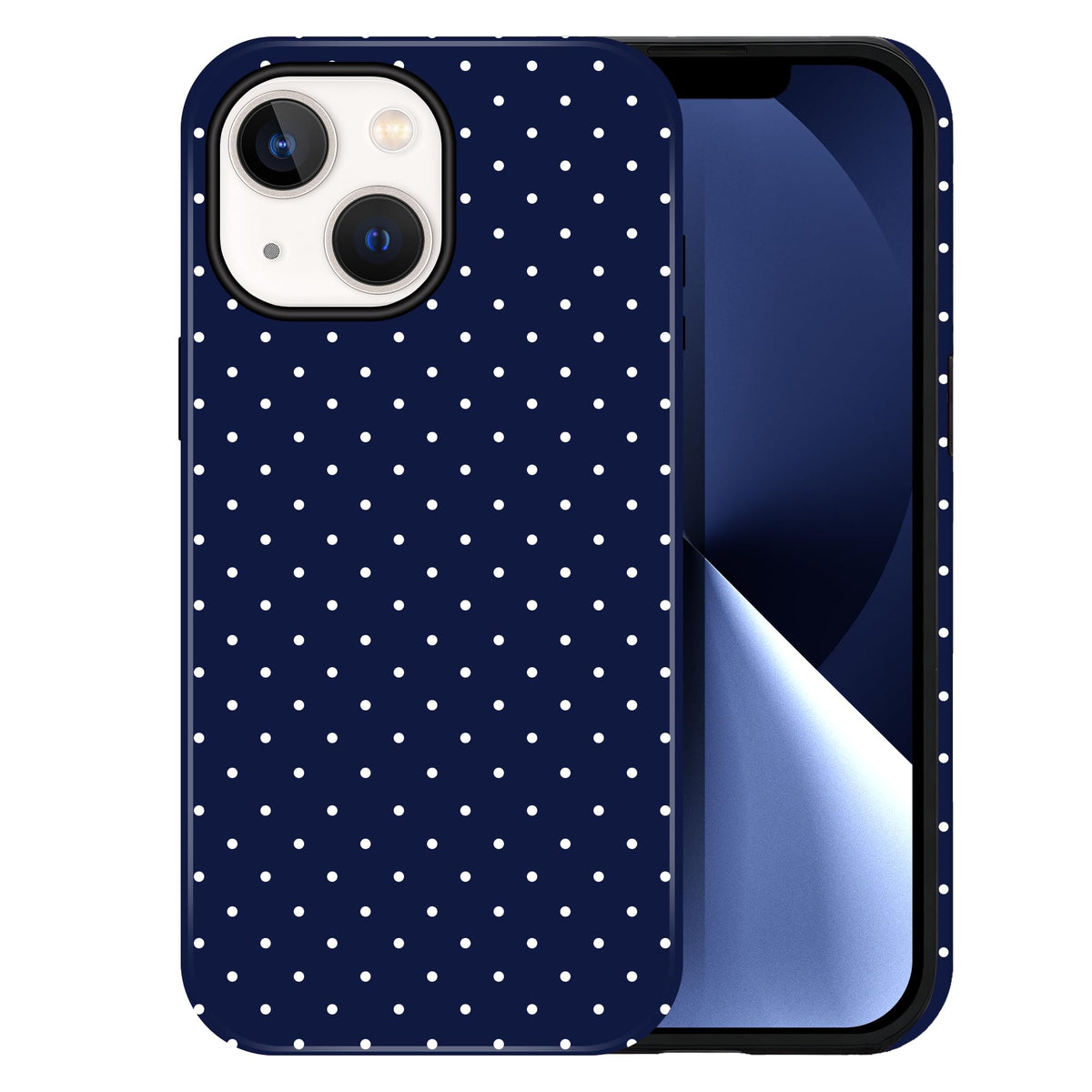 Polka Dot Pattern Phone Case for iPhone 13/14 6.1", Wine