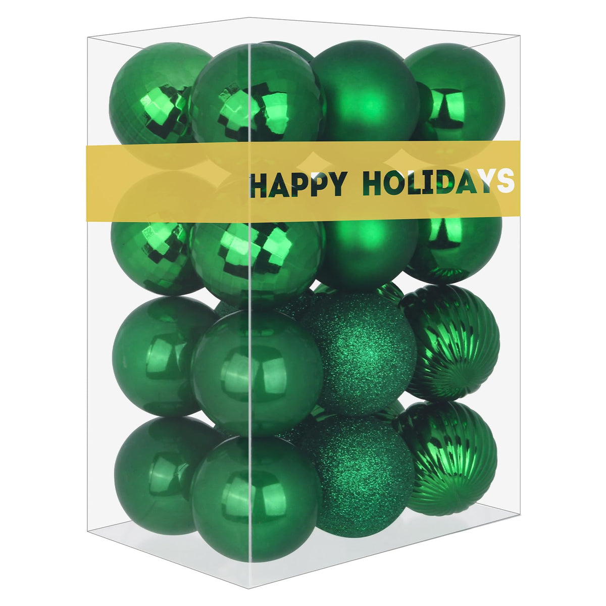 White 4.0" Large Christmas Balls - Christmas Tree Decoration Ornaments Shatterproof Hanging Balls for Birthday Halloween Holiday Wedding Decorations Set of 4pcs