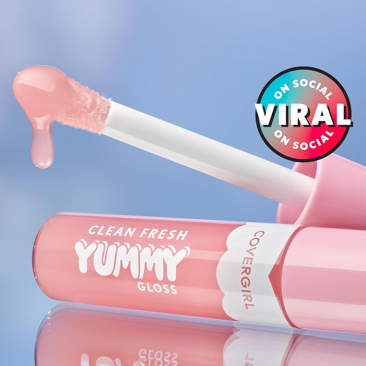 COVERGIRL Clean Fresh Yummy Lip Gloss, Sheer, Natural Scents, Vegan Formula - 120 Sunshine Rays, 0.33 fl oz