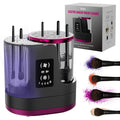 3 IN 1 Electric Makeup Brush Cleaner,Automatic Makeup Brush Cleaner with Makeup Brush Dryer,Portable USB Deep Cleaning for All Size Beauty Makeup Brush Set,Blush Brush,Sponges