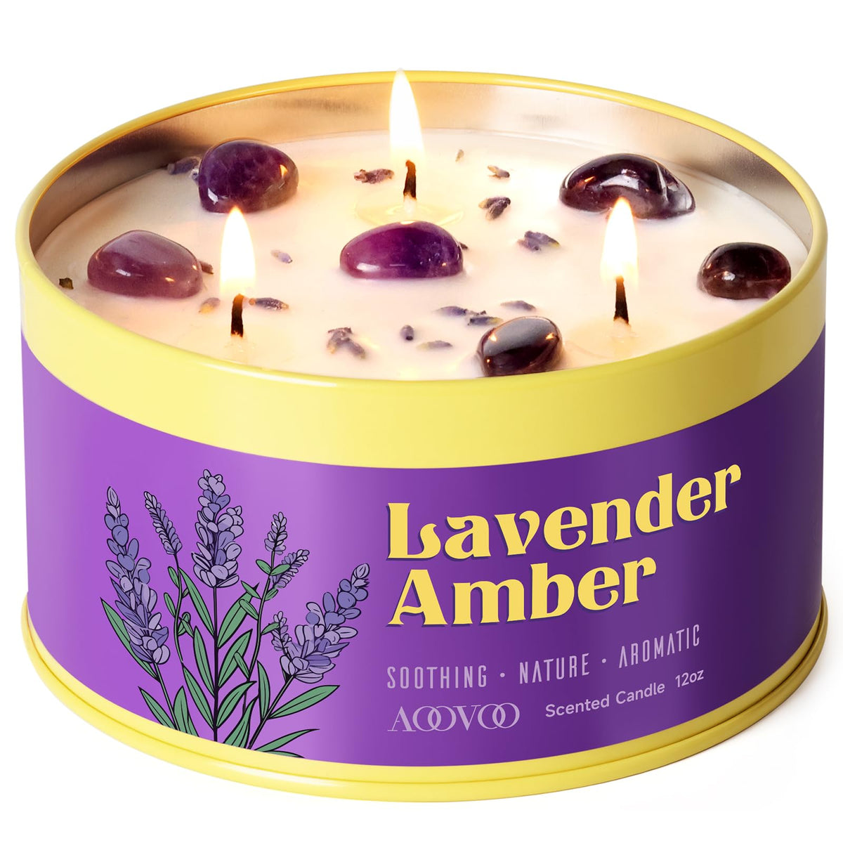 AOOVOO Pumpkin Spice Candle - 12oz Fall Candles for Home Scented Decor