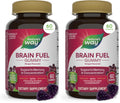 Nature's Way Brain Fuel Gummies, Brain Supplement for Focus and Memory Support,* Clinically Studied Cognigrape Supports Cognition,* Vitamins B6 & B12 Support Brain Function,* Grape Flavored, 60 Count