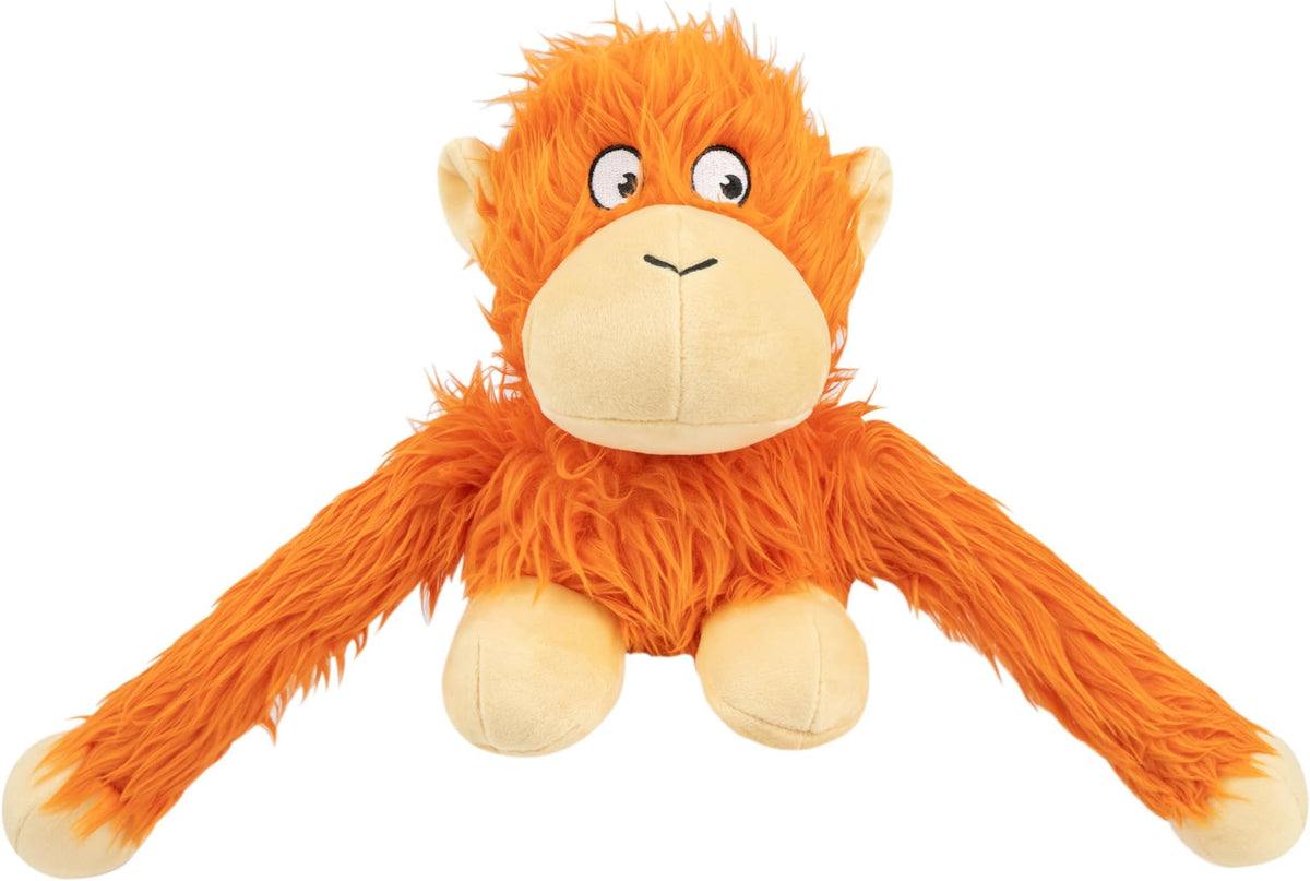 Best Pet Supplies Interactive Squeaky Dog Toy - Crinkle Chicken, Brown | Stuffing Free Body, Soft, Squeaks & Crinkles, No Mess, Perfect for Moderate Chewers, Toss and Fetch Play