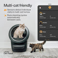 Litter-Robot 4 Supply Bundle by Whisker, Black - Automatic | Automatic, Self-Cleaning Cat Litter Box, Includes 3 OdorTrap Refills, 10 Liners, 30 Cleaner Wipes, & 2 Carbon Filters