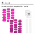 Dashing Diva Gloss Nail Strips Bundle - The Neon Brights Collection - Magenta Madness & Suki - UV Free, Chip Resistant, Long Lasting Gel Stickers - Contains 2 Sets