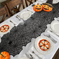 Halloween Table Runner, Black Lace Spider Web Table Runners for Halloween Decor/Party Dinner Table Decoration 18 x 72Inch