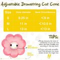EXPAWLORER Cat Cone Collar Soft, Cat E Collar Recovery After Surgery to Stop Licking, Adjustable Waterproof Cute Neck Elizabethan Pet Kitten Puppy Donut Pillow for Cats Puppy Wound Healing, PinkM