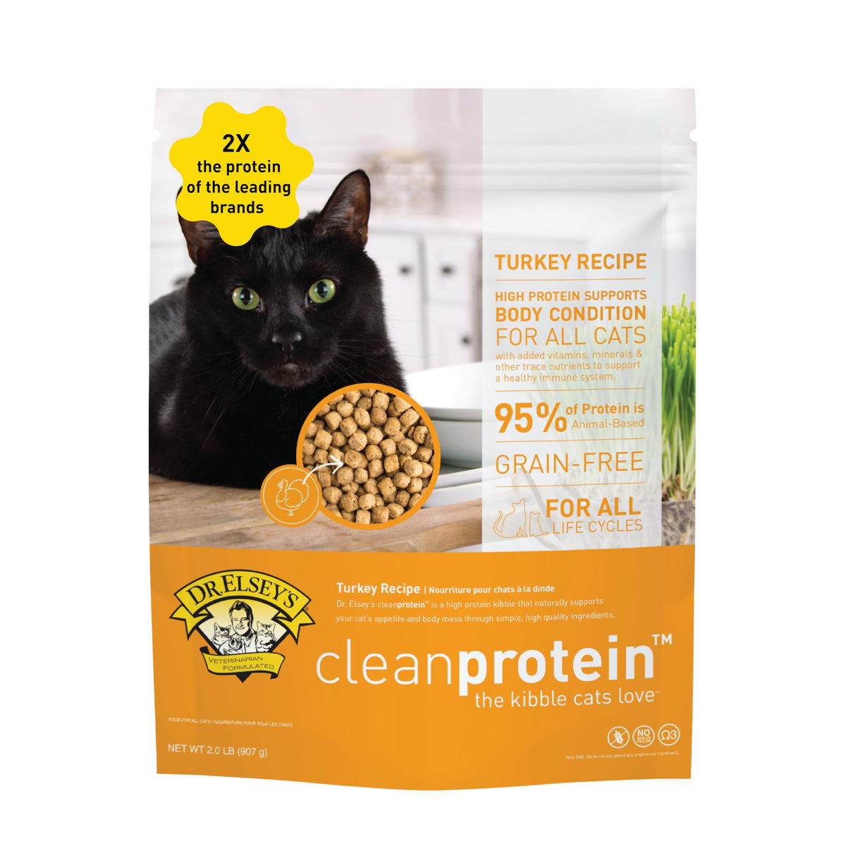 Dr. Elsey's cleanprotein Chicken Cat Kibble 2 lb. Bag