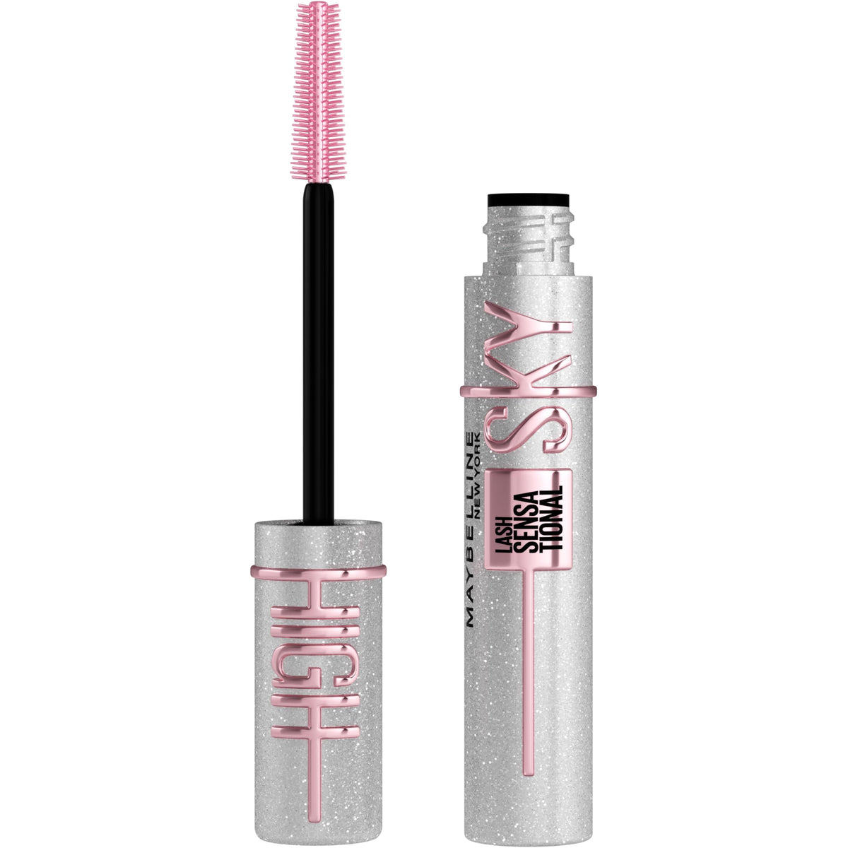 Maybelline Lash Sensational Sky High Washable Mascara Makeup, Volumizing, Lengthening, Defining, Curling, Multiplying, Buildable Formula, Cosmic Black, 1 Count