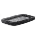 MidWest Homes for Pets QuietTime Dog Bed - White Fleece Bolster, Ultra-Soft and Machine Washable, Fits 42-Inch Crates and Carriers, for Large Breed Dogs