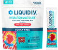 Liquid I.V. Hydration Multiplier Sugar-Free - Lemon Lime | Electrolyte Powder Drink Mix | 1 Pack (14 Servings)