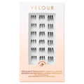 Velour-Xtensions™ Lash Clusters, 18 Individual Cluster Eyelash Extensions, Lightweight & Fluffy Lash Extensions, Soft & Comfortable Eyelash Clusters, Natural Lashes All Eye Shapes (Volume)