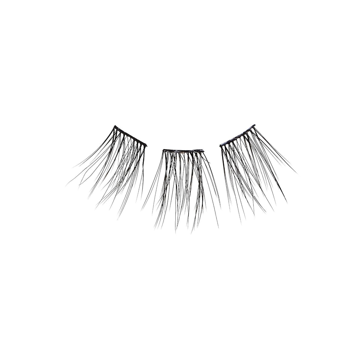 KISS Falscara DIY Lash Extension Starter Kit 10 Reusable Featherlight Eyelash Lengthening Wisps, Applicator, Bond & Seal