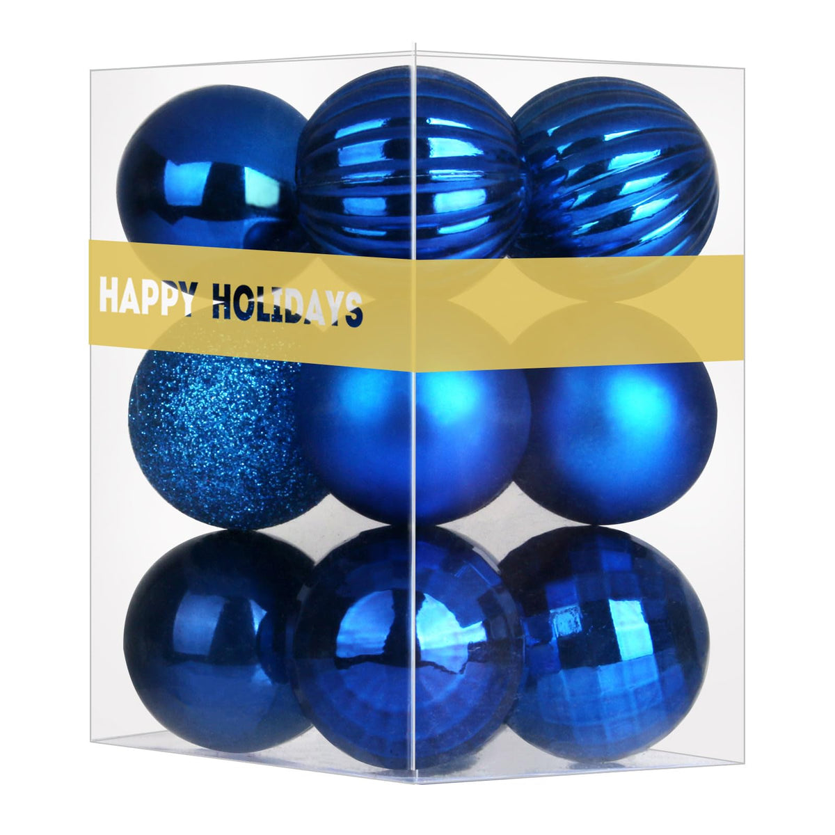 Rose Red 4.0" Large Christmas Balls - Christmas Tree Decoration Ornaments Shatterproof Hanging Balls for Birthday Halloween Holiday Wedding Decorations Set of 4pcs