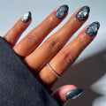 Glamnetic Halloween Press On Nails, Short Almond Glossy, Ghost Besties
