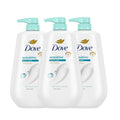 Dove 24hr Lotion Body Wash Sensitive Skin with Pump, 30.6 oz | Hypoallergenic body wash with MicroMoisture technology for 24-hour hydration and soft skin