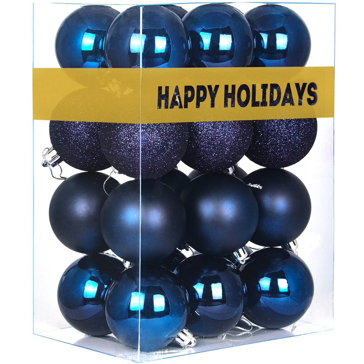 White 4.0" Large Christmas Balls - Christmas Tree Decoration Ornaments Shatterproof Hanging Balls for Birthday Halloween Holiday Wedding Decorations Set of 4pcs
