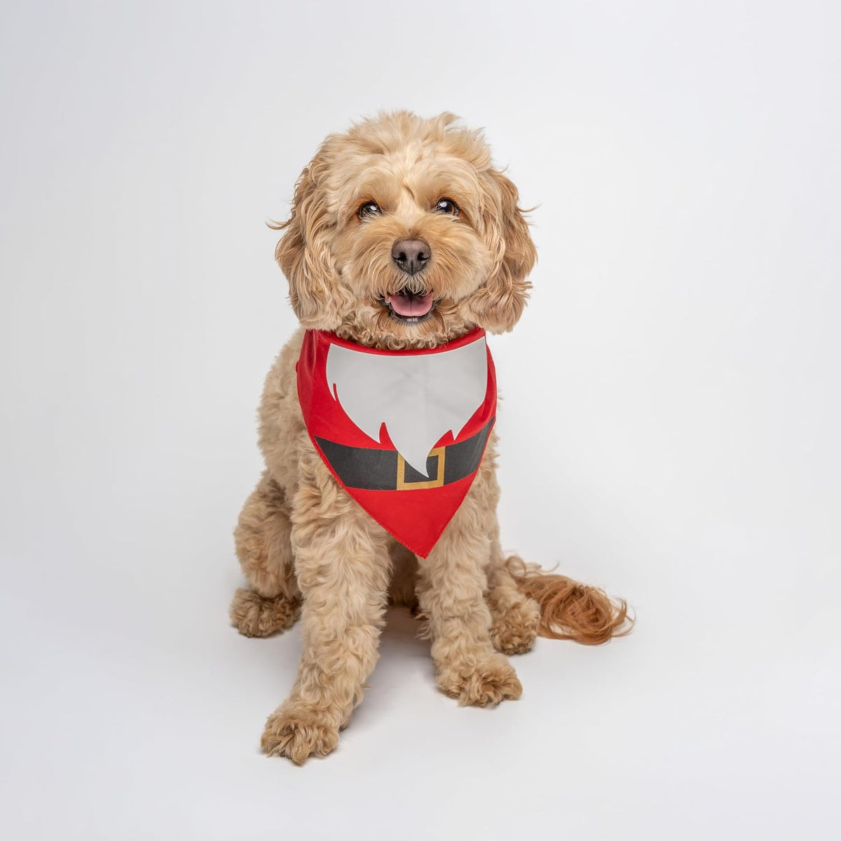 Santa Claus Costume Christmas Dog Bandana | 100% Cotton | Made in USA |Gift |Red, OS (1166)